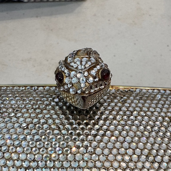 Judith Leiber Silver Crystal Clutch - Picture 2 of 7